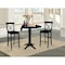 International Concepts Round 42 in Round Pedestal Bar Height Table with 2 Bar Height Stools, Black, 42 in W, 42 in L, Wood K46-42DPT-27-S6133-2 - alternate 5